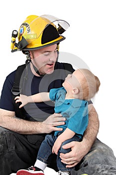 Fireman dad photo