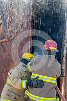 Fireman Fire Training Station Drill