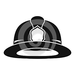 Fireman helmet icon, simple style