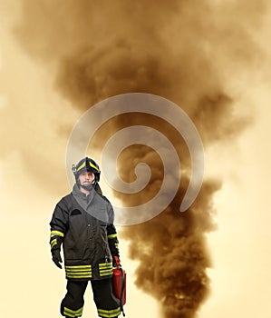 Fireman portrait