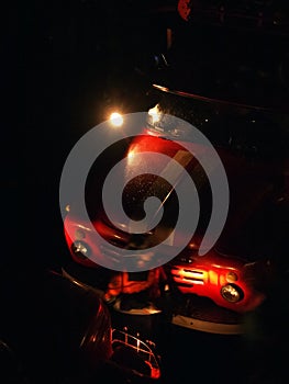 Fireman. Preparing for the process of fulfilling duties.