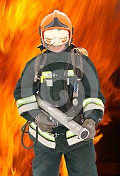 The fireman in regimentals