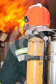 The fireman in regimentals