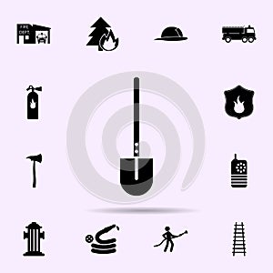 fireman\'s shovel icon. Fireman icons universal set for web and mobile