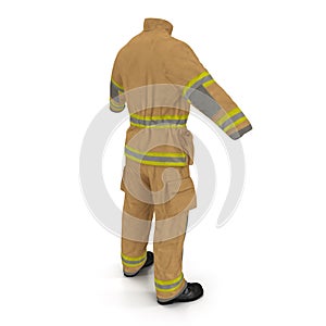 Fireman Uniform Isolated 3D Illustration On White Background