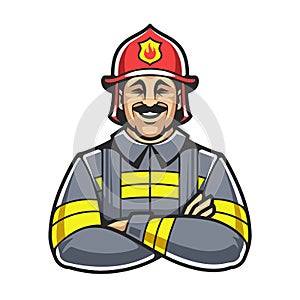 Fireman Vector Character