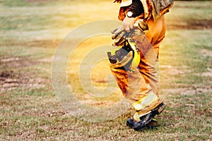 Fireman Walking