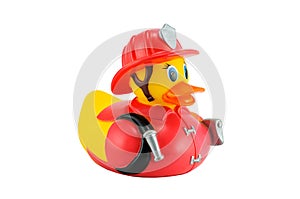 Fireman Yellow rubber duck.