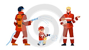 firemen department vector