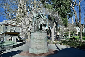 Firemen Sculpture Washington Square San Francisco 4