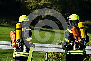 Firemen Teamwork in Germany