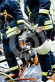 Firemen after work photo