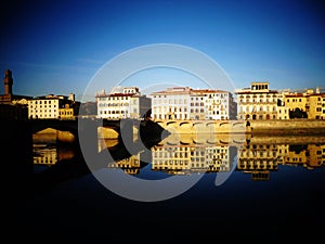 Firenze cityscape on the river