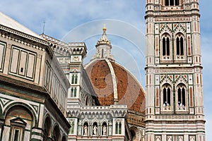 Firenze - Famous Tower of Campanile di Giotto, Duomo di Firenze