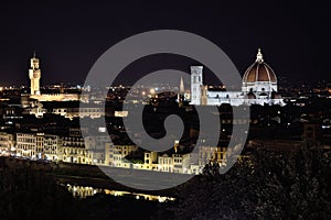 Firenze Florence Piazzale Michelangelo night