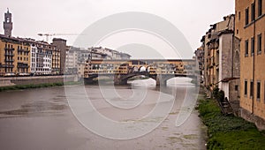 FIRENZE - Florence ponte vecchio in raining day