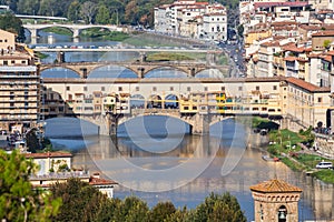 Firenze - Italy - Bridges and Arno river