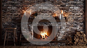 fireplace shingle texture