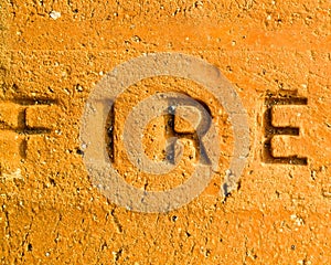 Fireproof brick