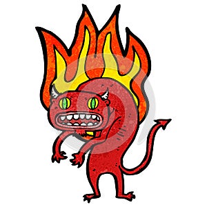 firery demon cartoon