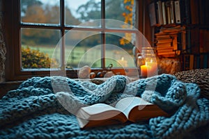 Fireside fashion reads Cozy attire for a perfect reading nook