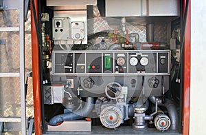 Firetruck pump control panel