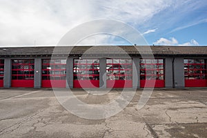 Exterior view of the Firestation in Altoetting,Germany