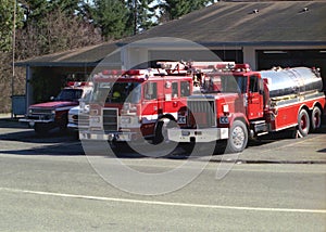 Firetrucks at Station