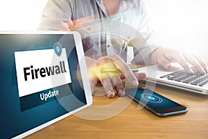 Firewall Antivirus Alert Protection Security and Cyber Security