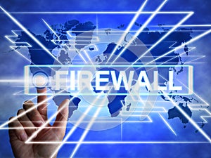 Firewall concept icon means protecting your computer or system from viruses - 3d illustration