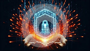 Firewall Visualization Blocking Cyber Threats