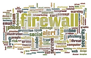 Firewall word cloud