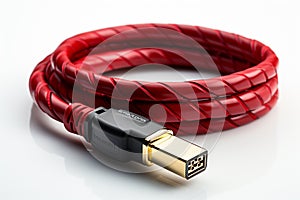 Firewire Cable on white background