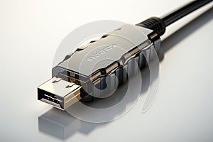 Firewire Cable on white background photo
