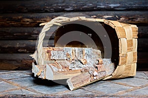 Firewood for heating home in cold season, Logs for wood stove.