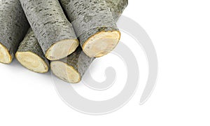 Firewood isolated on white. Log Isolated on a white. Log fire wood isolated on white background