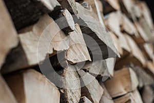 Firewood with logs