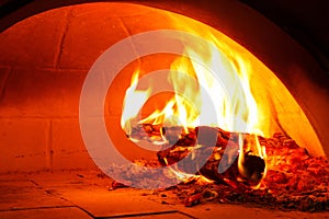 Firewood oven for bake pizza