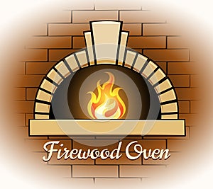 Firewood oven logo or badge