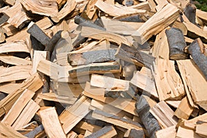 Firewood pile