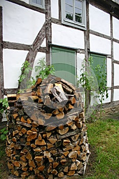 Firewood pile