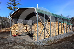 Firewood shed