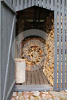 Firewood shed