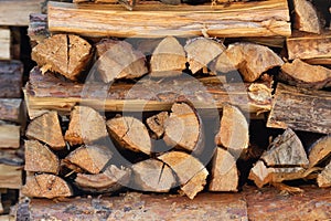 Firewood for stacked