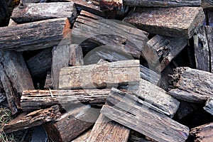 Firewood for steam locomotive