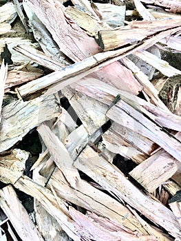 Firewood for various subjects. colorful background