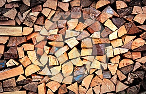 Firewood wall