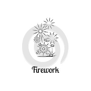 Firework company logo design