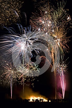 Firework Display on 5th November - England