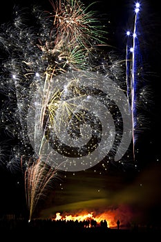 Firework Display on 5th November in England